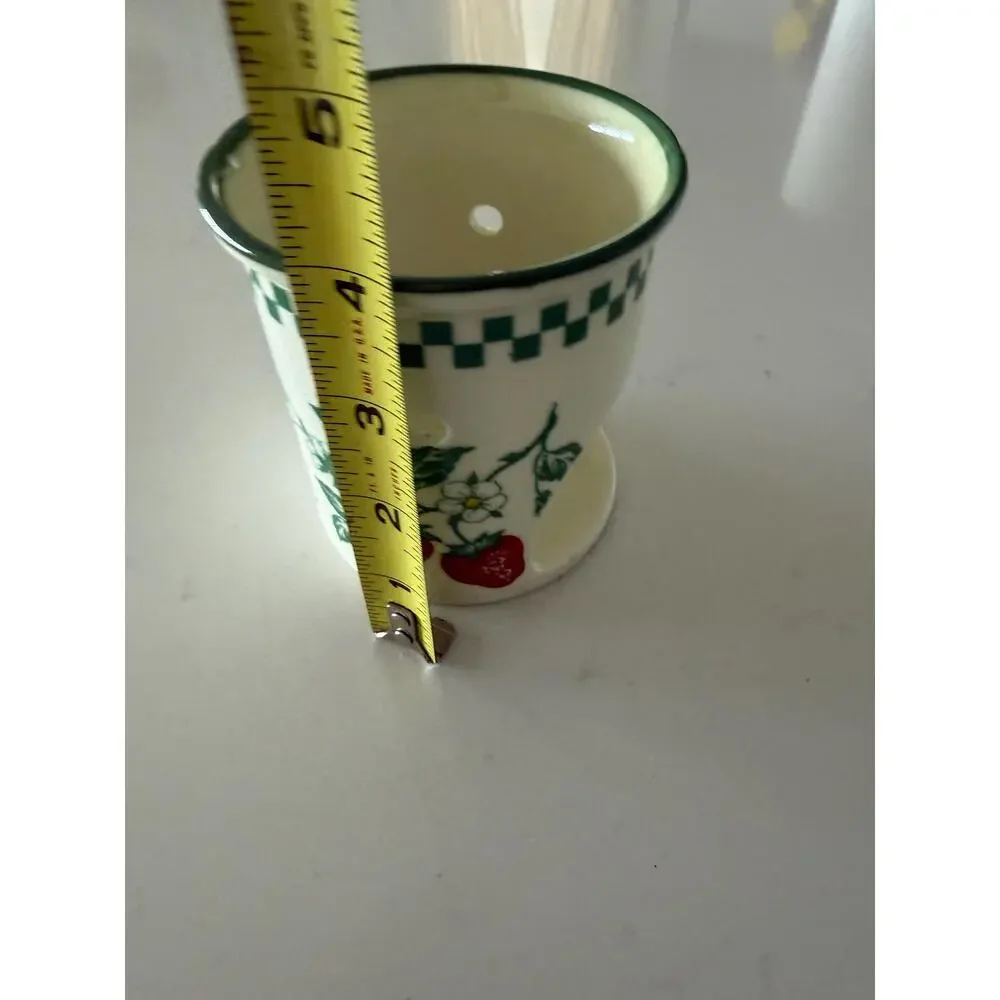 Vintage Ganz Strawberry Ceramic Wax Melt Burner Cottagecore Tealight Holder